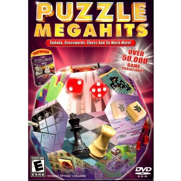 PUZZLE MEGAHITS (w/Jewels of Cleopatra) (PC-DVD, 2008) for XP/Vista - NEW in BOX - Picture 1 of 4